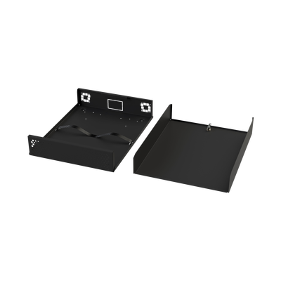 EPCOM INDUSTRIAL - Gabinete Metálico para DVR/NVR. Tamaño Max. de DVR/NVR: 445 x 88 x 400mm (An.xAl.xProf.). Compatible con Fuente SLIM.