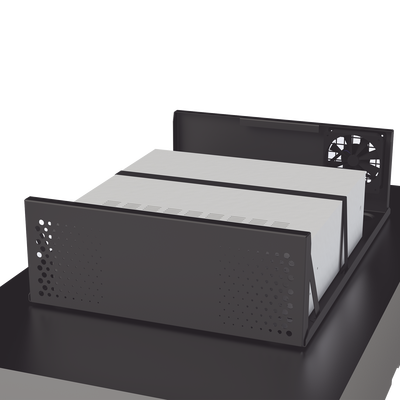 EPCOM INDUSTRIAL - Gabinete Metálico para DVR/NVR con Chapa y llave.