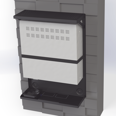 EPCOM INDUSTRIAL - Gabinete Metálico para DVR/NVR con Chapa y llave.