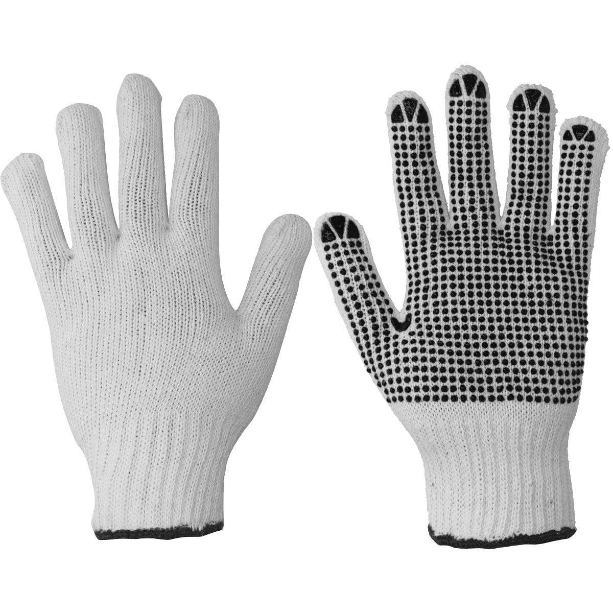 Foy - Guantes algodon c/pnts PVC M