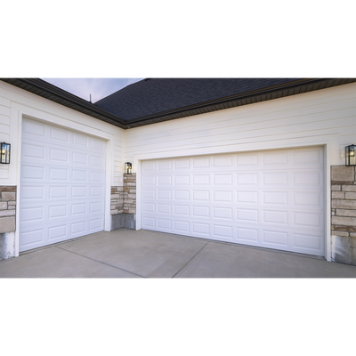 ACCESSPRO - Puerta de Garage de alta calidad, Color blanco 10X7 pies,  AISLADA, Estilo Americana , CUADRO CORTO.