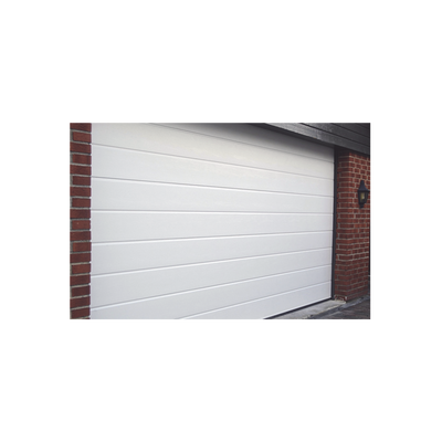 ACCESSPRO - Puerta de Garage de Alta Calidad / Linea Central / Color Blanco 12X8 pies,  AISLADA, Estilo Americana.