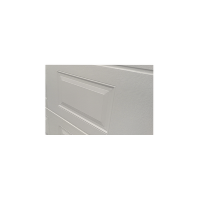 ACCESSPRO - Puerta de Garage de alta calidad, Color blanco 18X8 pies,  AISLADA, Estilo Americana , CUADRO CORTO / 8 Cuadros.
