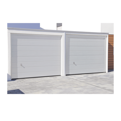 ACCESSPRO - Puerta de Garage de Alta Calidad / Linea Central / Color Blanco 9X8 pies,  AISLADA, Estilo Americana.