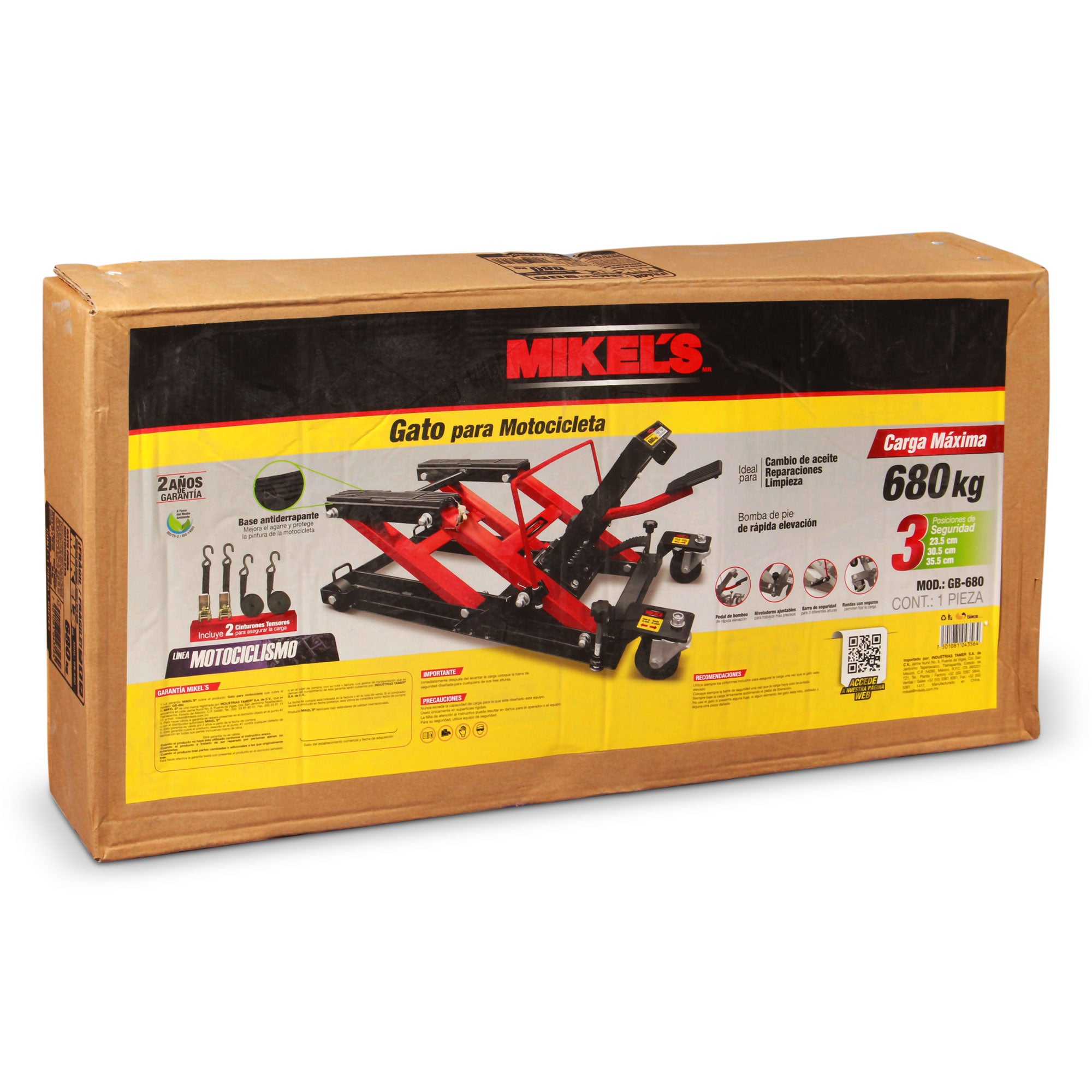 Gato para motocicleta y cuatrimotos (680 kgs)