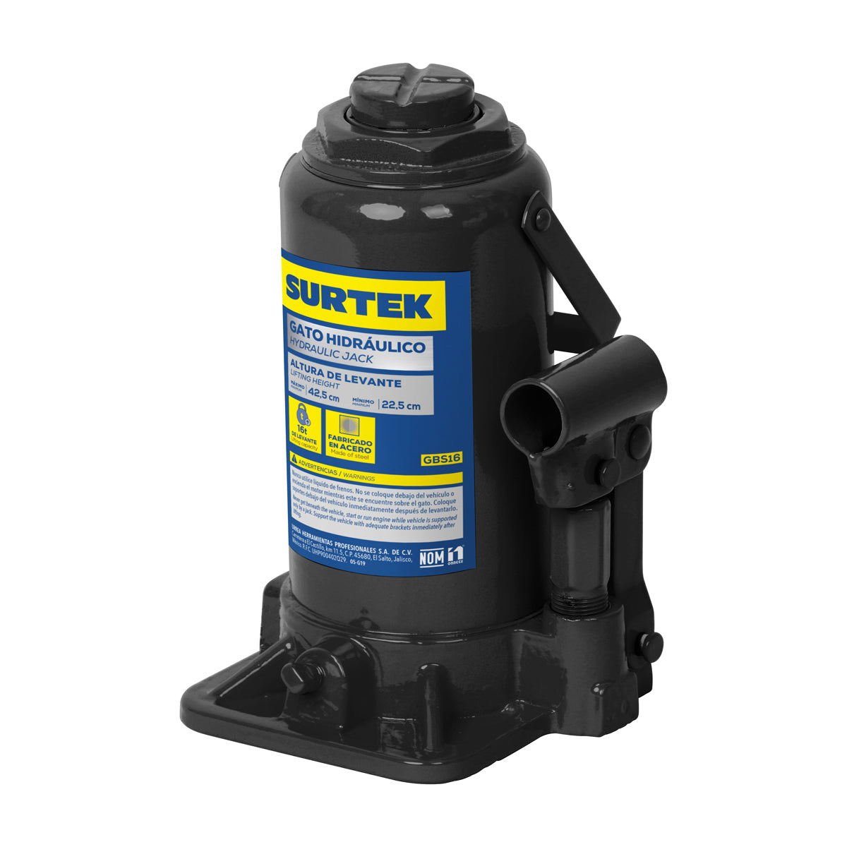 Surtek - Gato hidraulic botella 16t