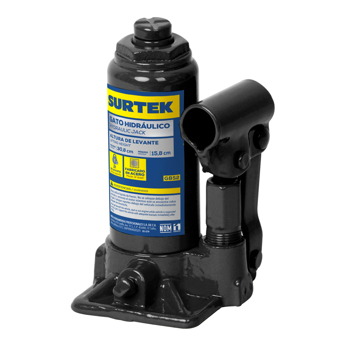 Surtek - Gato hidraulic botella 2t