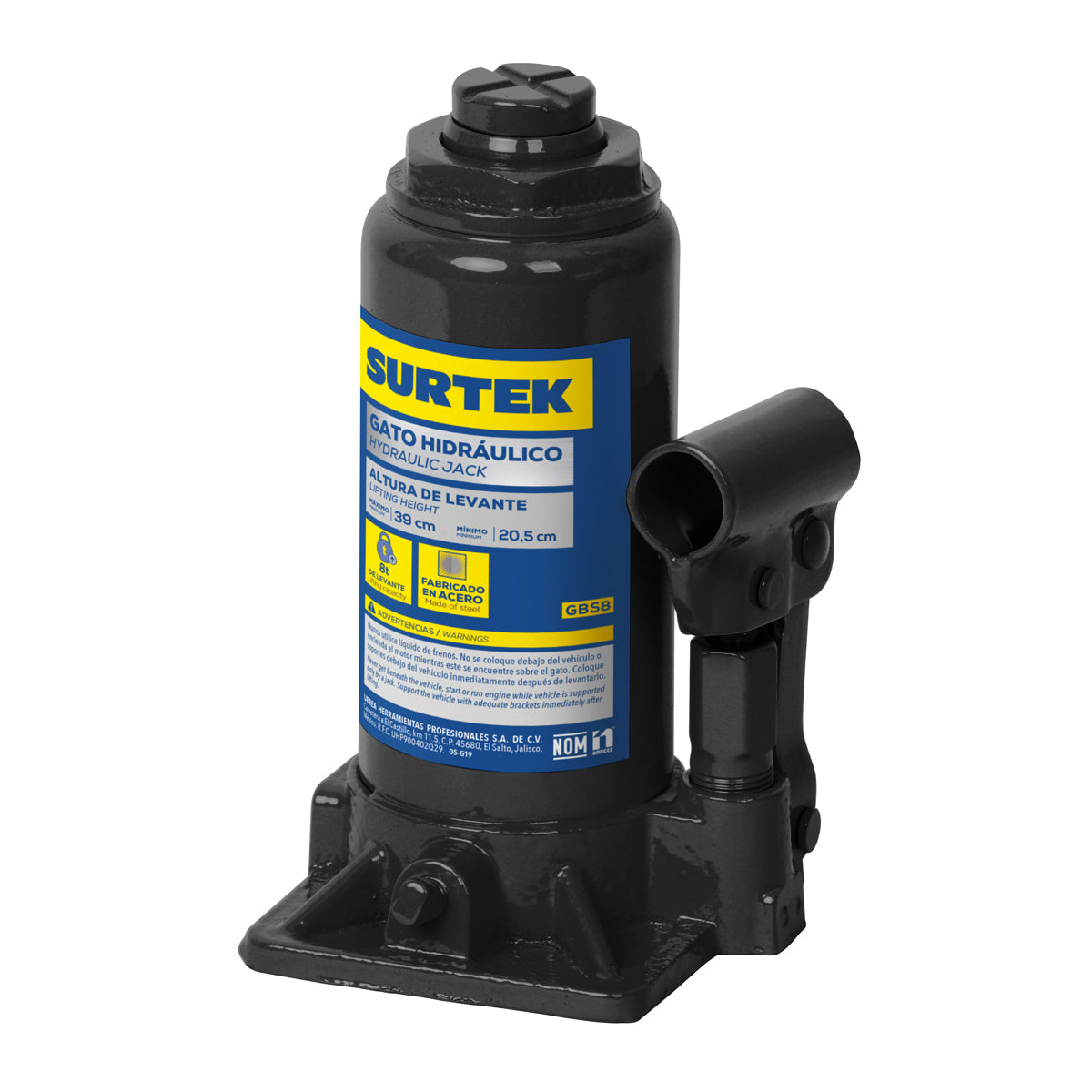 Surtek - Gato hidraulic botella 8t