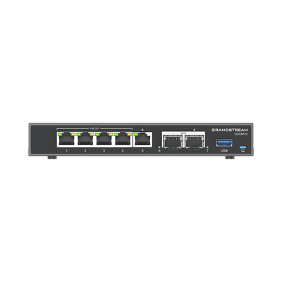 GRANDSTREAM - 4 en 1: Firewall Nueva Generación, Router, PBX IP, Switch Gigabit de 5 Puertos (4 PoE) y 2 Puertos SFP 2.5 Gigabit