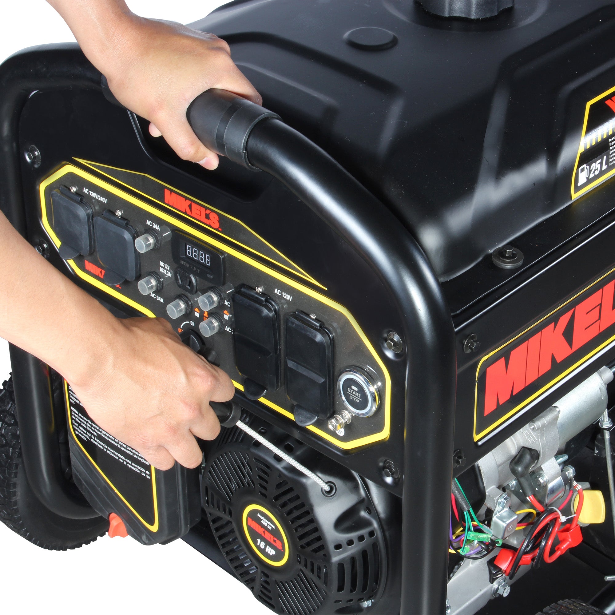 Generador de corriente eléctrica motor 4 tiempos (10,000 W / 16 HP)