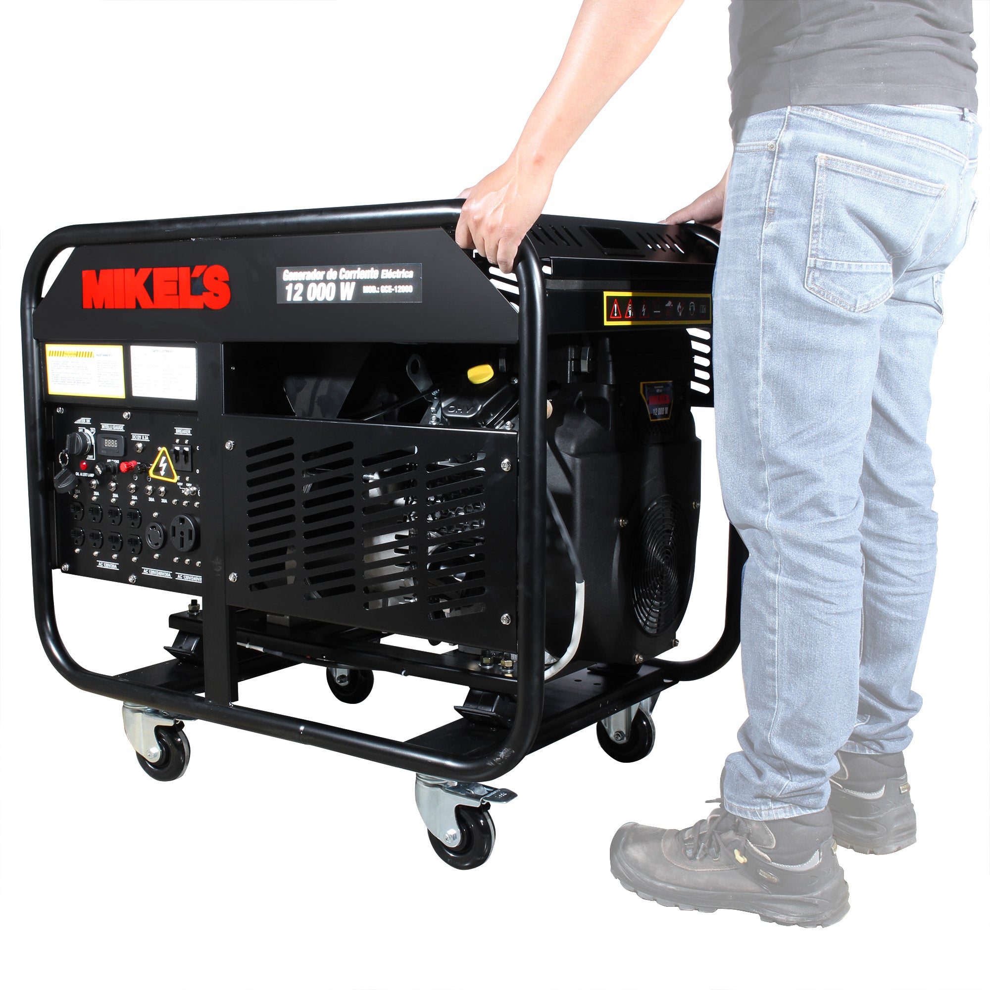Generador de corriente eléctrica motor 4 tiempos (12,000 W / 22 HP)