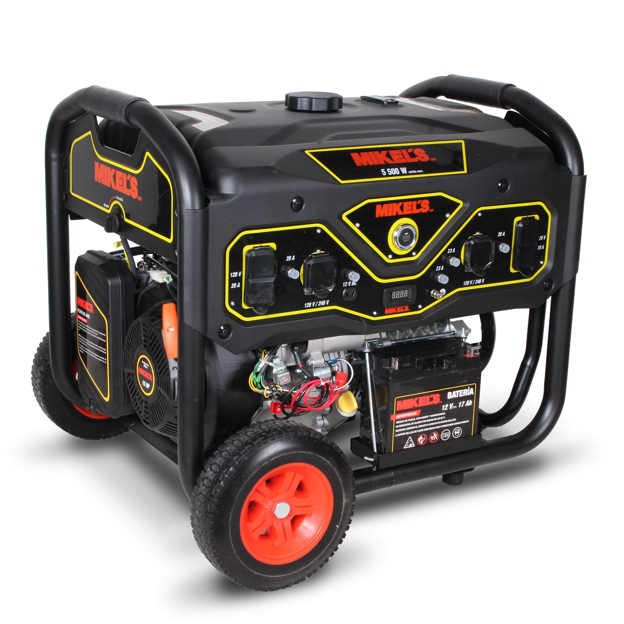 Generador de corriente eléctrica motor 4 tiempos (5,500 W / 15 HP)