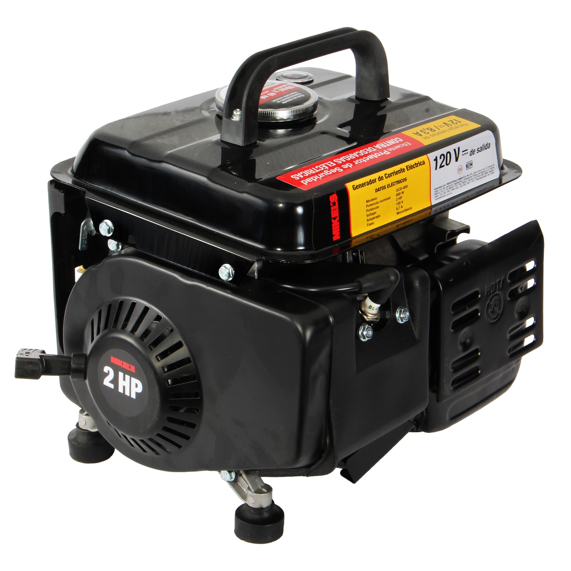 Generador de corriente eléctrica motor 2 tiempos (800 W / 2 HP)