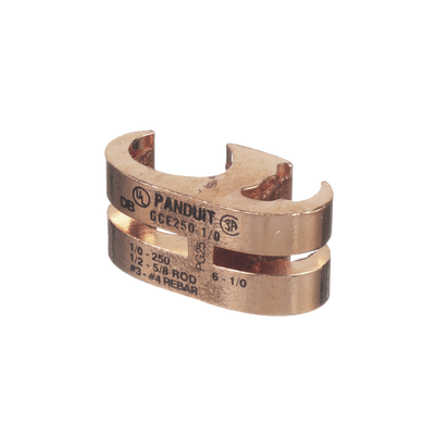 PANDUIT - Conector de Conexión Tierra tipo "E" para Conductor de Cobre 6 AWG SOL – 1/0 AWG STR (16–50 mm2).