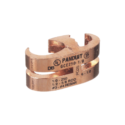 PANDUIT - Conector de Conexión a Tierra tipo "E" para Conductor 1/0 AWG STR – 250 KCMIL (70–120mm²) MAIN y TAP