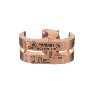 PANDUIT - Conector de Conexión a Tierra tipo "E" para Conductor 1/0 AWG STR – 250 KCMIL (70–120mm²) MAIN y TAP