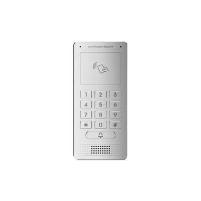 GRANDSTREAM - Audioportero IP (SIP), Antivandálico, apertura por código, llamada y/o tarjeta, teclado iluminado