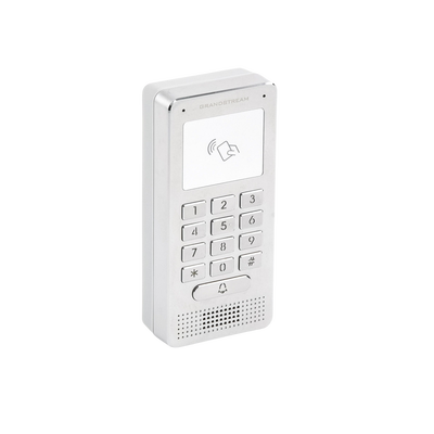 GRANDSTREAM - Audioportero IP (SIP), Antivandálico, apertura por código, llamada y/o tarjeta, teclado iluminado