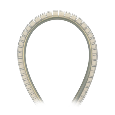 PANDUIT - Cubre-filos Ranurado con Adhesivo, para Bordes de 2.5 a 3.7mm, de 30.5m de Largo, Color Natural