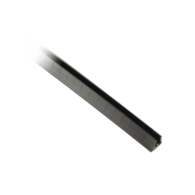 PANDUIT - Cubre-filos Ranurado con Adhesivo, para Bordes de 2.5 a 3.7mm, de 30.5m de Largo, Color Negro