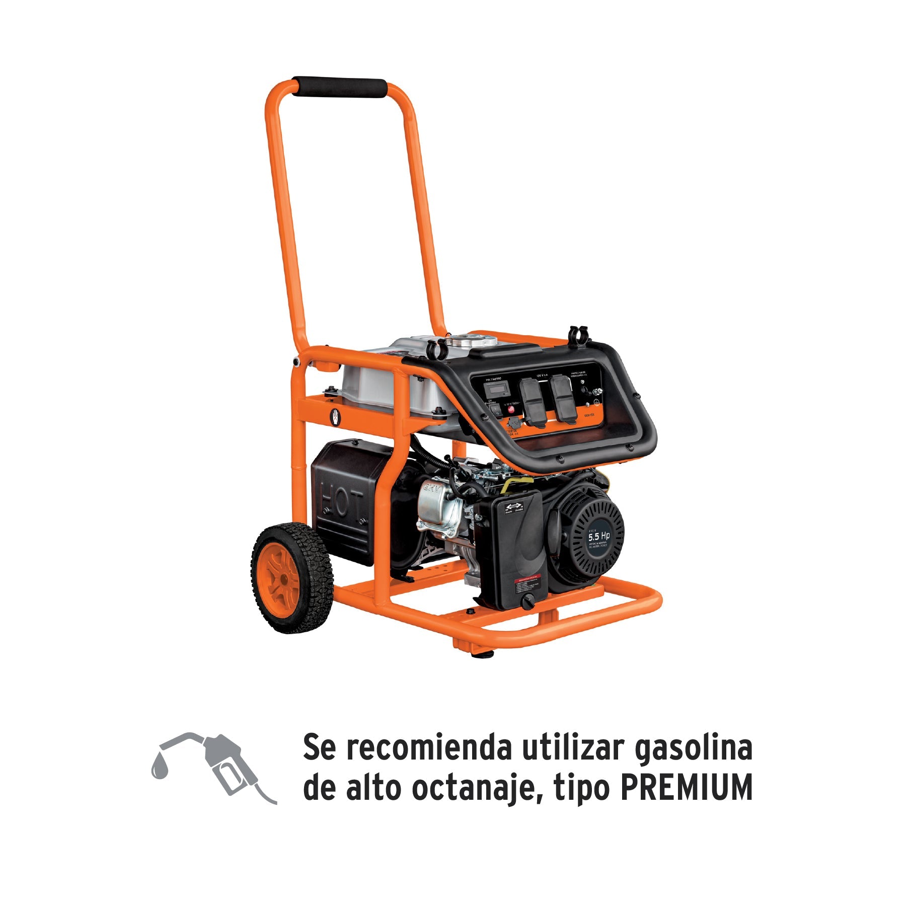 Generador portatil 1.5 kW motor a gasolina, TRUPER