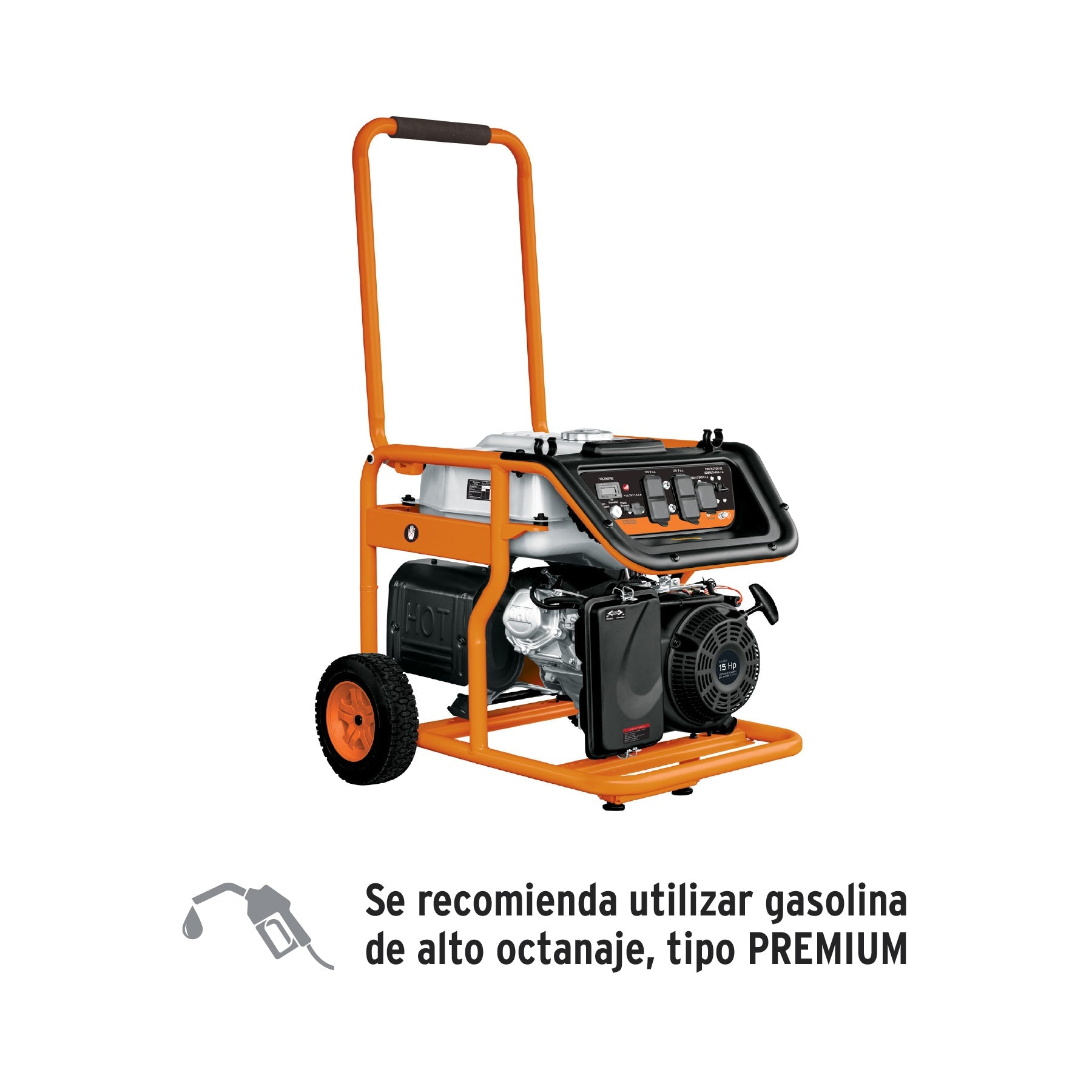 Generador portatil 8 kW motor a gasolina, TRUPER