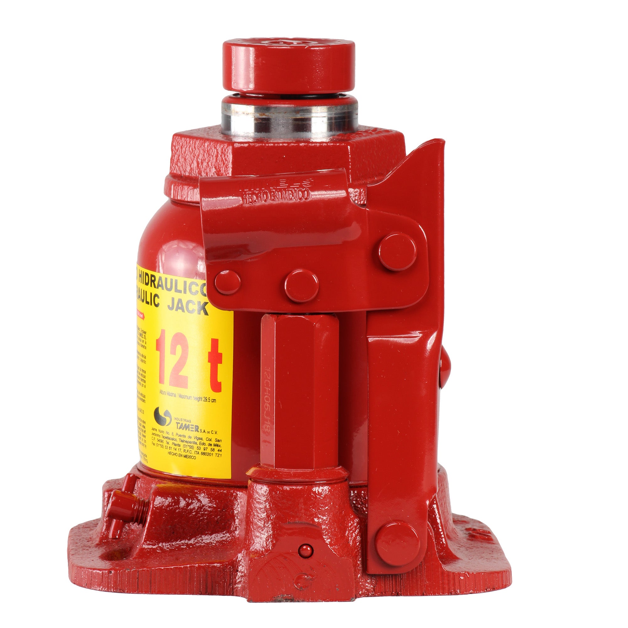 Gato hidráulico de botella con tornillo de extensión (12 ton, Chaparro)