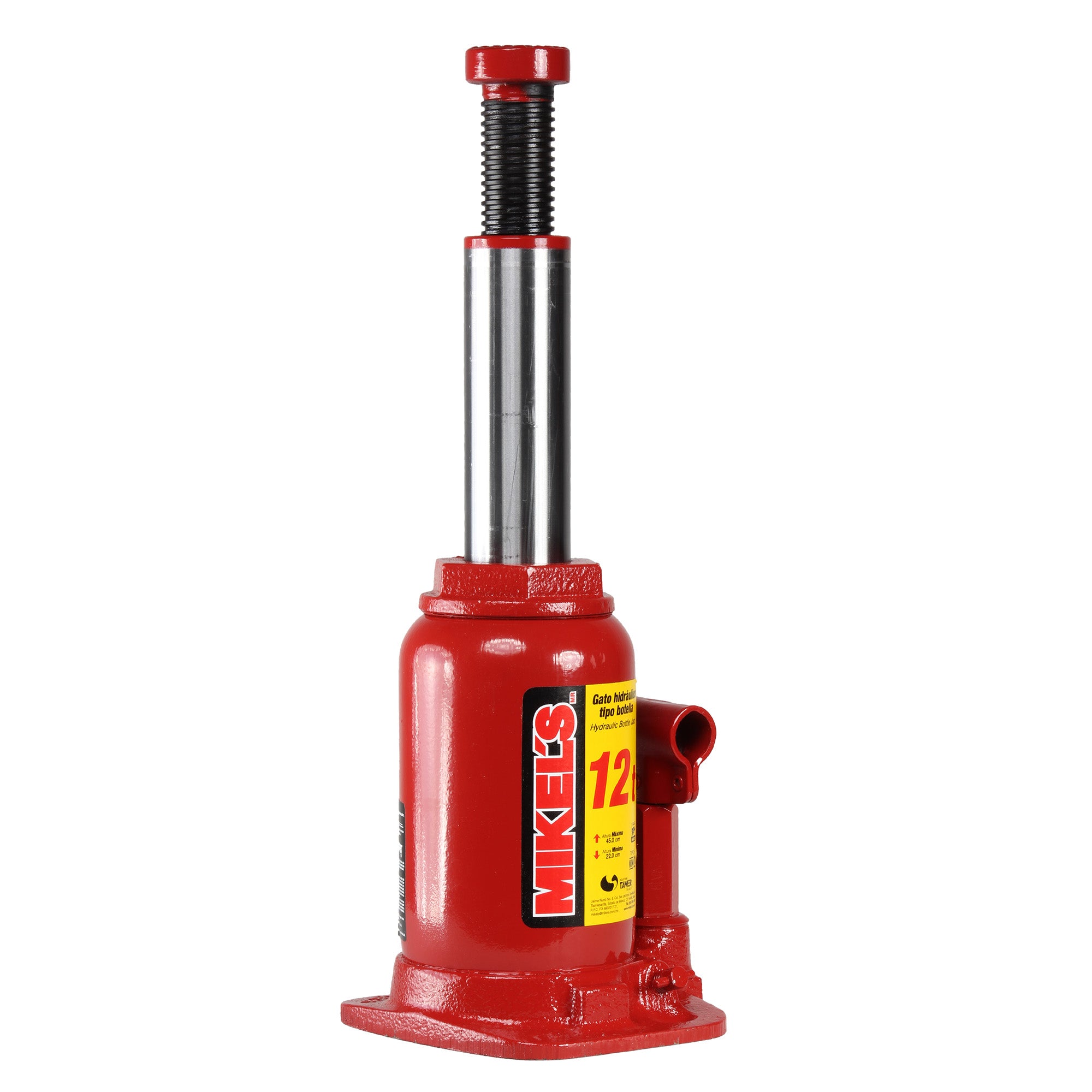 Gato hidráulico de botella con tornillo de extensión (12 ton)