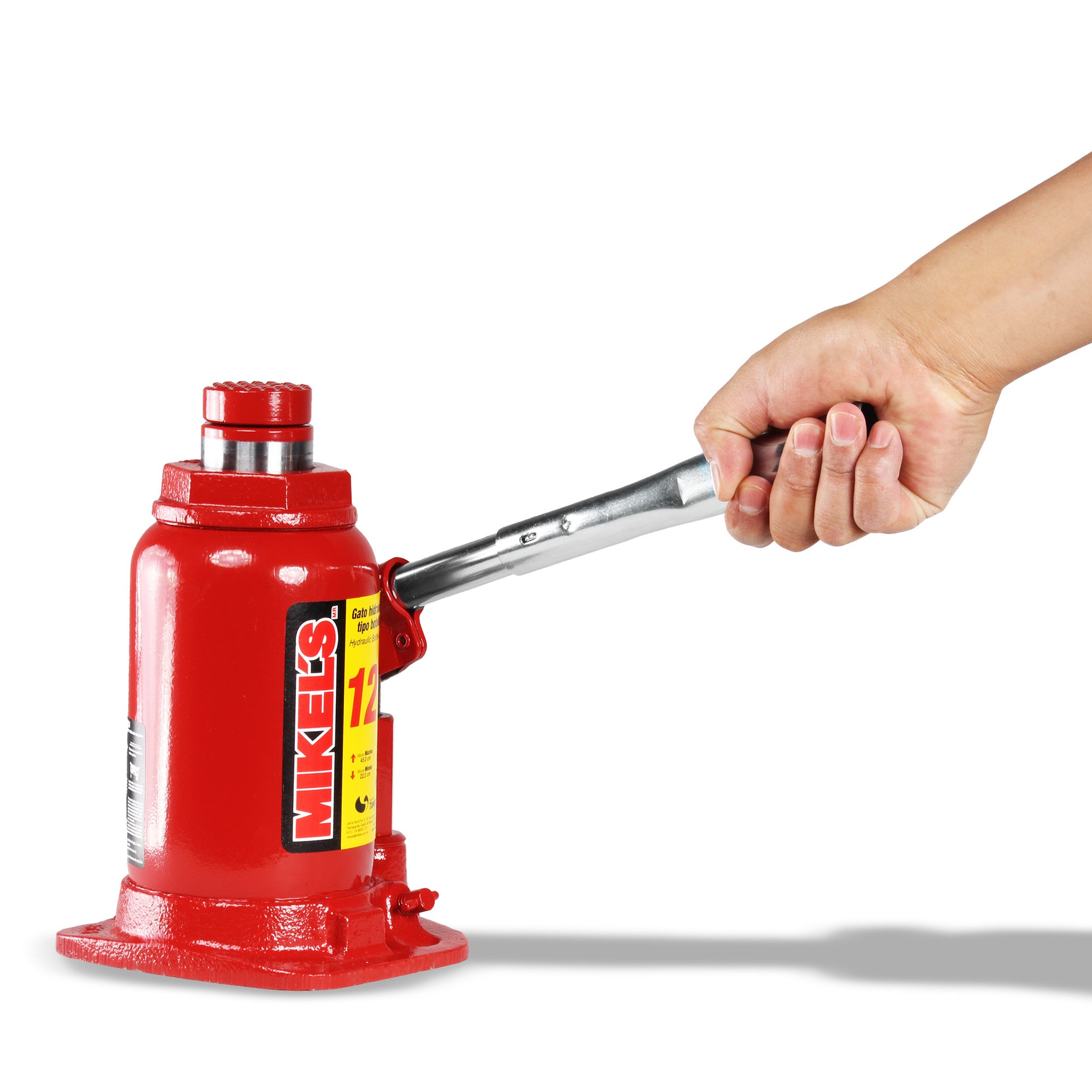 Gato hidráulico de botella con tornillo de extensión (12 ton)