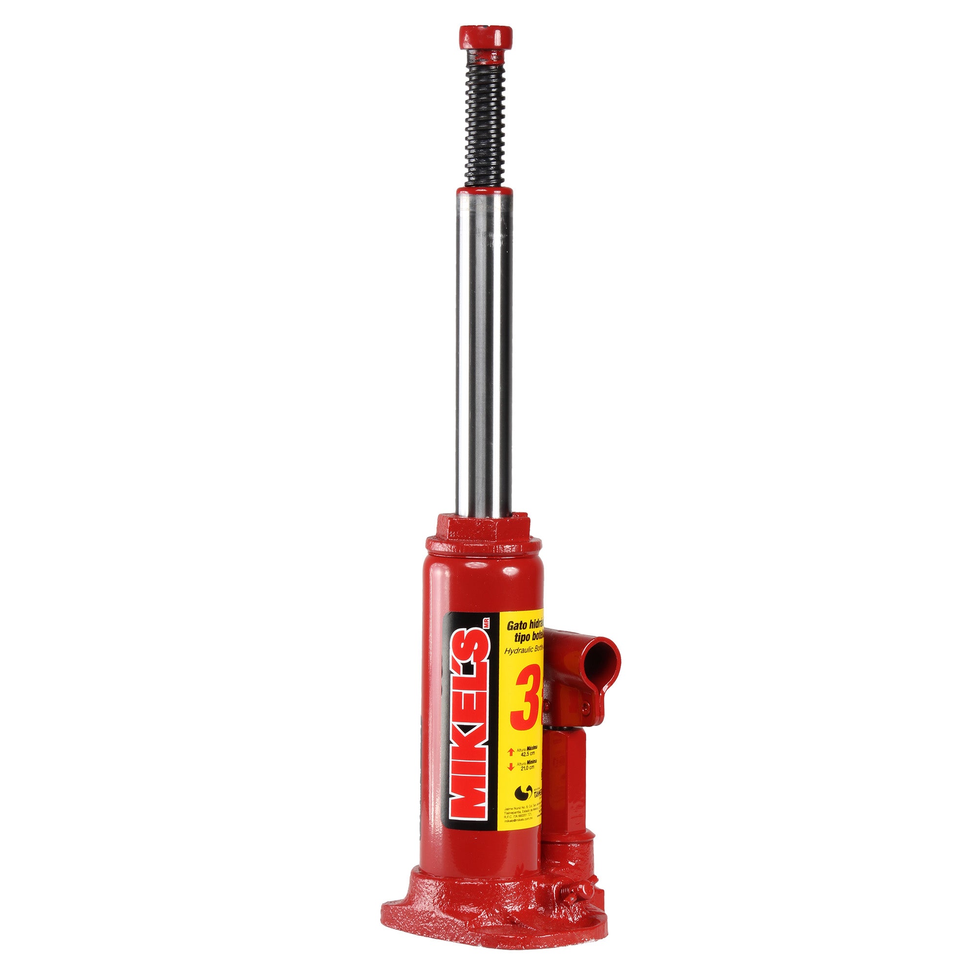 Gato hidráulico de botella con tornillo de extensión (3 ton)