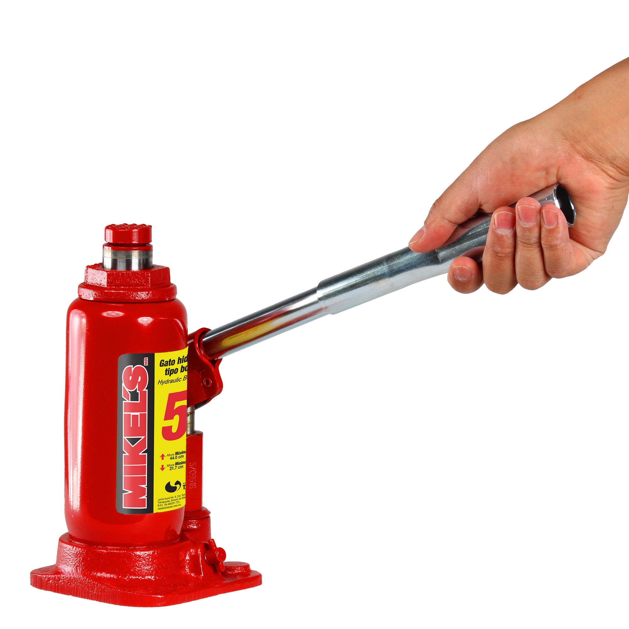 Gato hidráulico de botella con tornillo de extensión (5 ton)