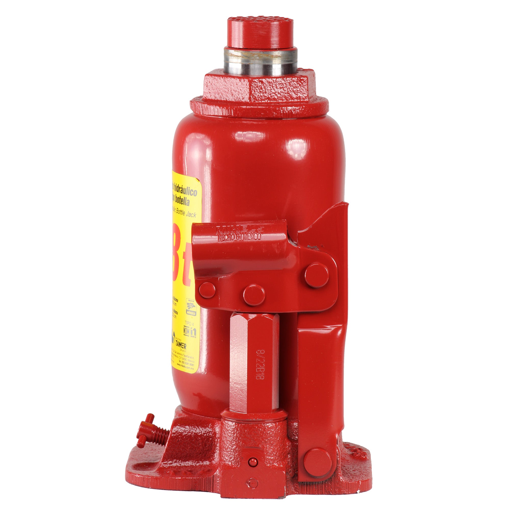 Gato hidráulico de botella con tornillo de extensión (8 ton)