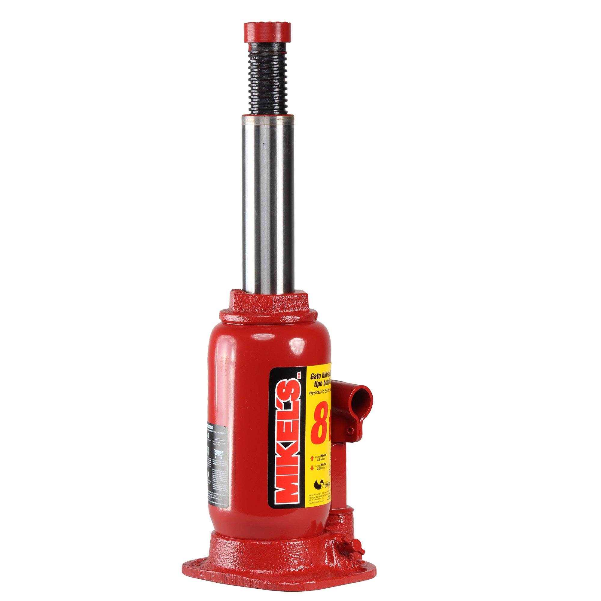 Gato hidráulico de botella con tornillo de extensión (8 ton)