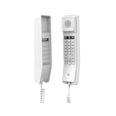GRANDSTREAM - Teléfono IP para Hoteles / Altavoz HD / 2 Cuentas y Líneas SIP / 10 Teclas de Marcación Rápida / 3 Teclas Programables / Códec OPUS / Gestión GDMS / Instalación en Escritorio y Pared / PoE 100 Mbps