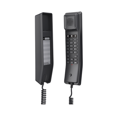 GRANDSTREAM - Teléfono IP para Hoteles / Altavoz HD / 2 Cuentas y Líneas SIP / 10 Teclas de Marcación Rápida / 3 Teclas Programables / Códec OPUS / Gestión GDMS / Instalación en Escritorio y Pared / PoE 100 Mbps