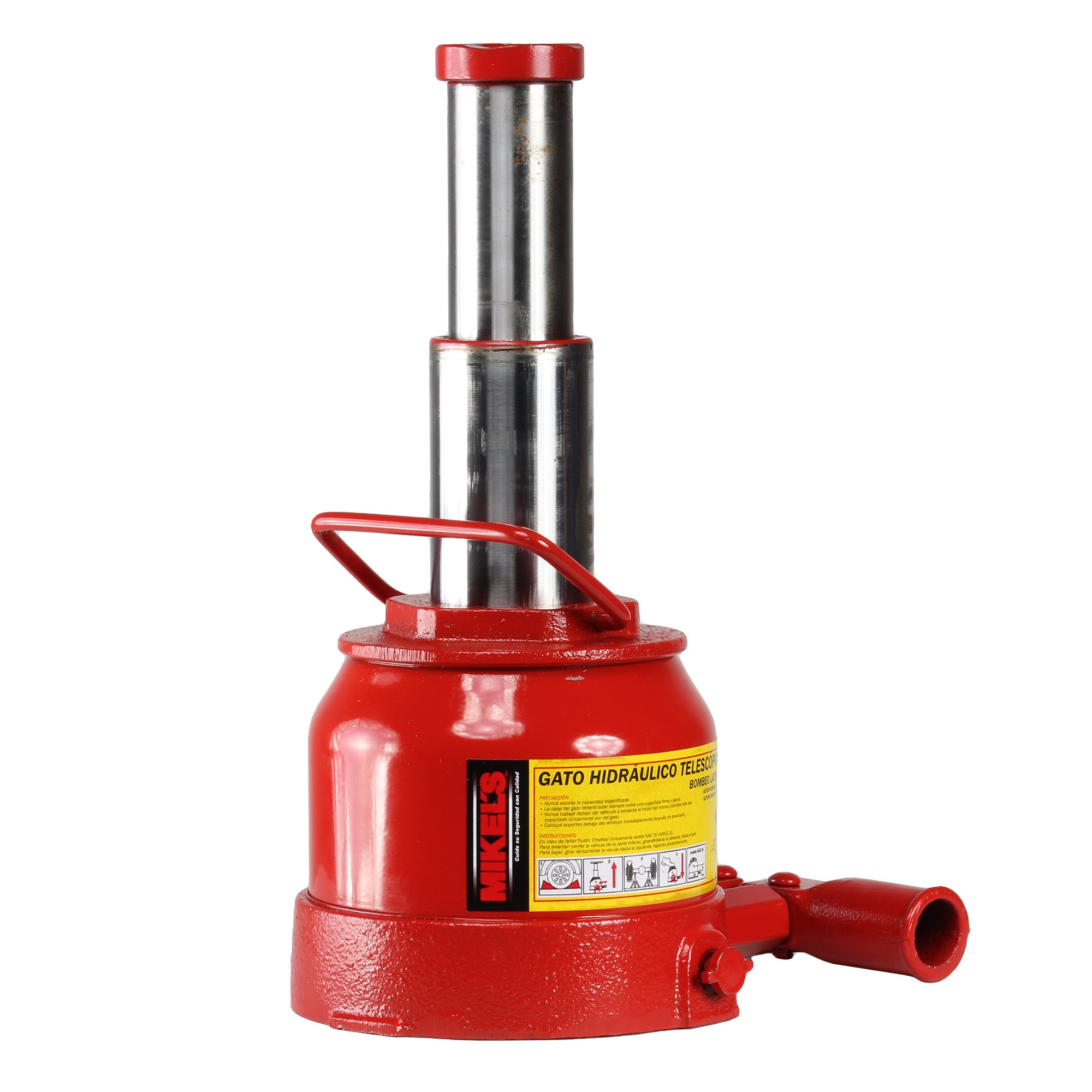 Gato hidráulico telescópico de botella (12 ton) Bombeo lateral