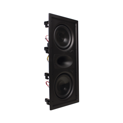 TRUAUDIO - Altavoz LCR de pared | woofers dobles de 6.5'' | tweeter de seda suave de 1 | 125W | 8Ω