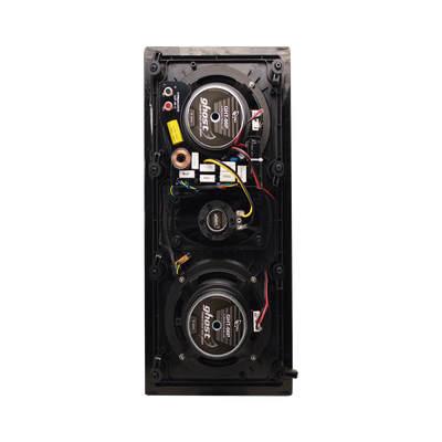 TRUAUDIO - Altavoz LCR de pared | woofers dobles de 6.5'' | tweeter de seda suave de 1 | 125W | 8Ω