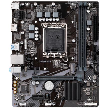 GIGABYTE - Tarjeta Madre Gigabyte H610M K 2xDDR4 64GB 3200Mhz PCIe 4.0 M.2 1xHDMI S 1700 12th 13th Gen mATX