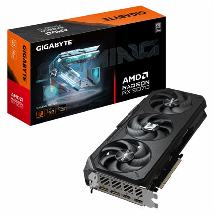GIGABYTE - Tarjeta de Video Gigabyte AMD Radeon RX 9070 GAMING OC 16GB 256-bit GDDR6 PCI Express 5.0
