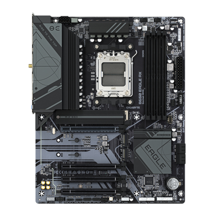 GIGABYTE - Tarjeta Madre Gigabyte B650 EAGLE AX 192GB DDR5 AM5 ATX 3xM.2 HDMI/DP