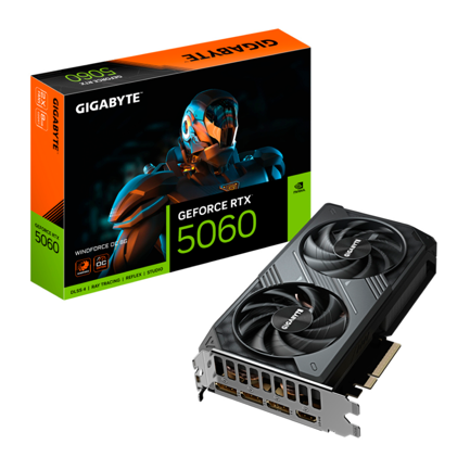 GIGABYTE - Tarjeta de Video Gigabyte NVIDIA GeForce RTX 5060 8GB 128-bit GDDR7 PCI Express 5.0