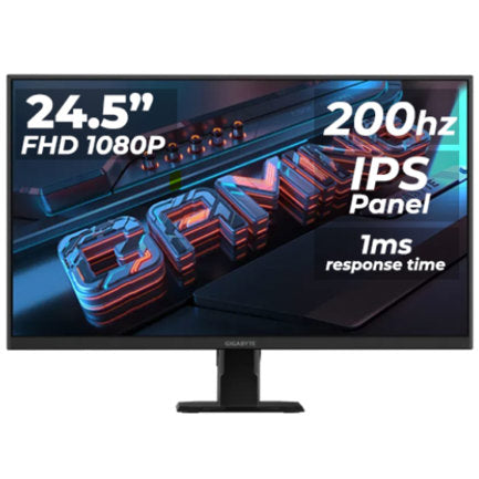 GIGABYTE - Monitor Gamer Gigabyte GS25F2 24.5 SS IPS FHD 1920x1080 1ms GTG 200Hz HDR10 HDMI DP 3.5mm Speaker 2x2W Negro