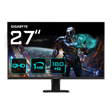GIGABYTE - Monitor Gamer Gigabyte GS27QA 27" LCD 2560x1440 QHD FreeSync 180Hz HDMI/DisplayPort Negro