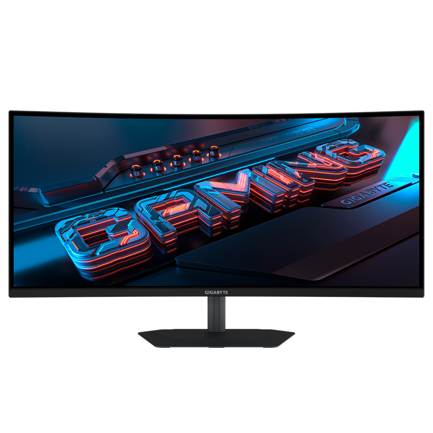 GIGABYTE - Monitor Gigabyte Gamer Curvo 34" LCD 3440x1440 Ultra Wide Quad HD FreeSync 120H HDMI/DisplayPort Negro