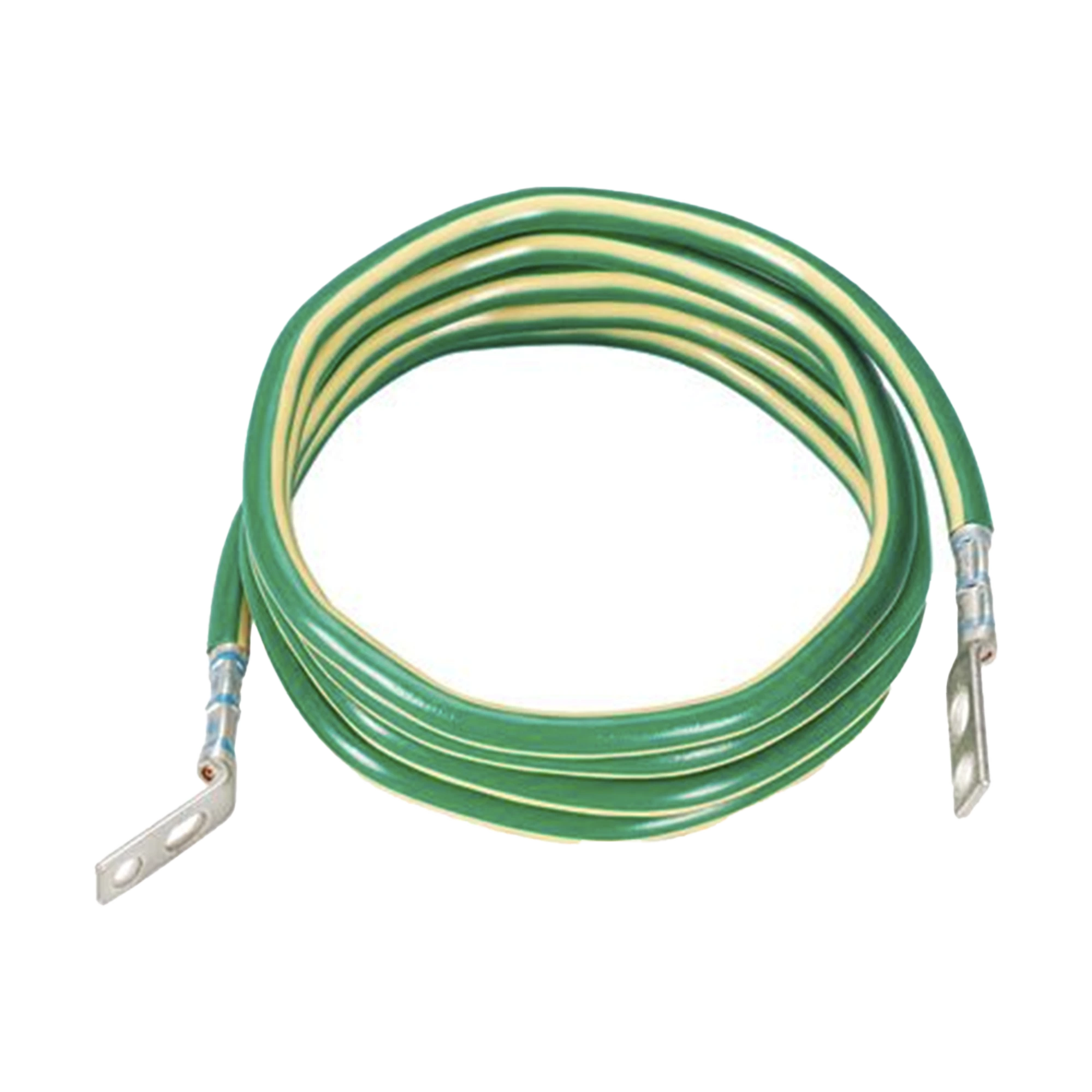 PANDUIT - Jumper para Aterrizar Equipos, 6 AWG, con Terminal Doblada a 45 Grados, Para Conexión a Tierra y Terminal Recta Para Equipos, 3m de Largo