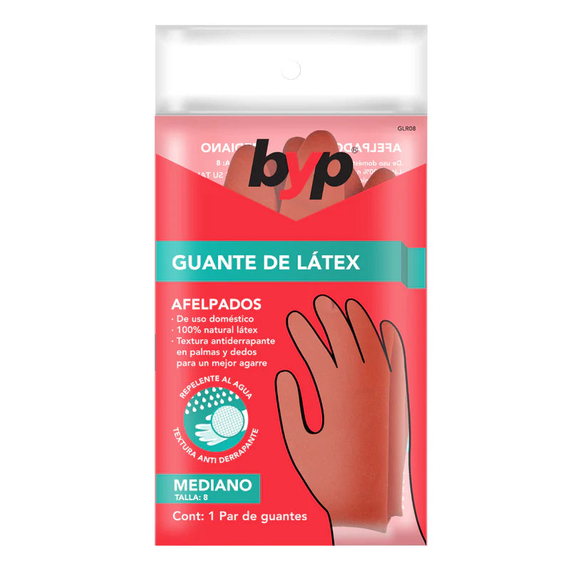 Guantes de latex afelpados GRANDE