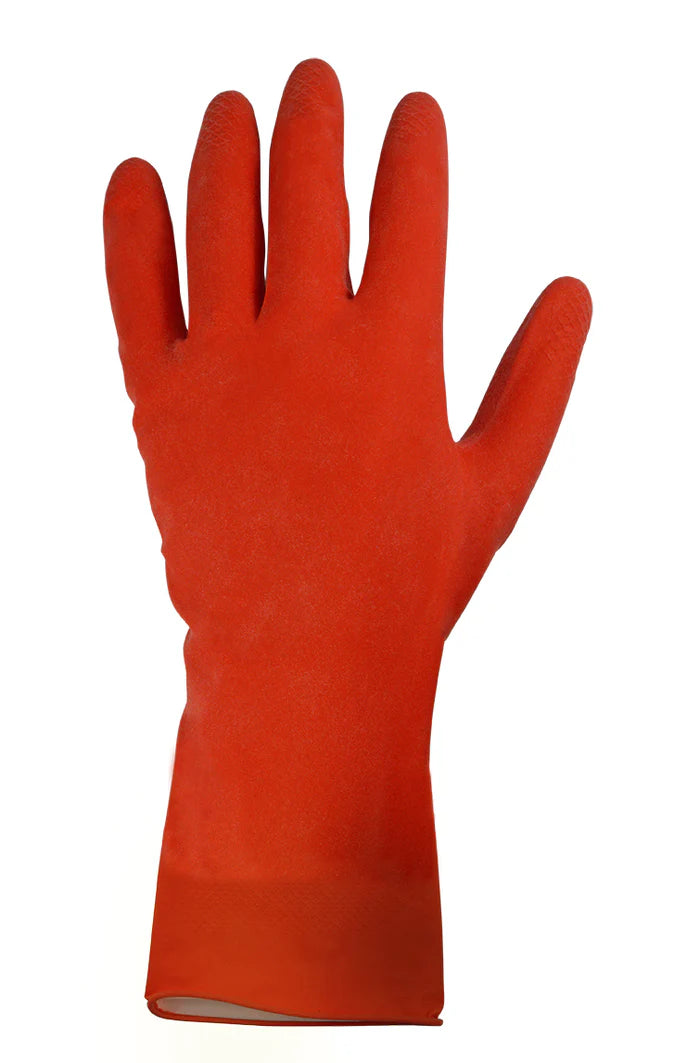 GUANTE LÁTEX ROJO 100% NATURAL GRANDE