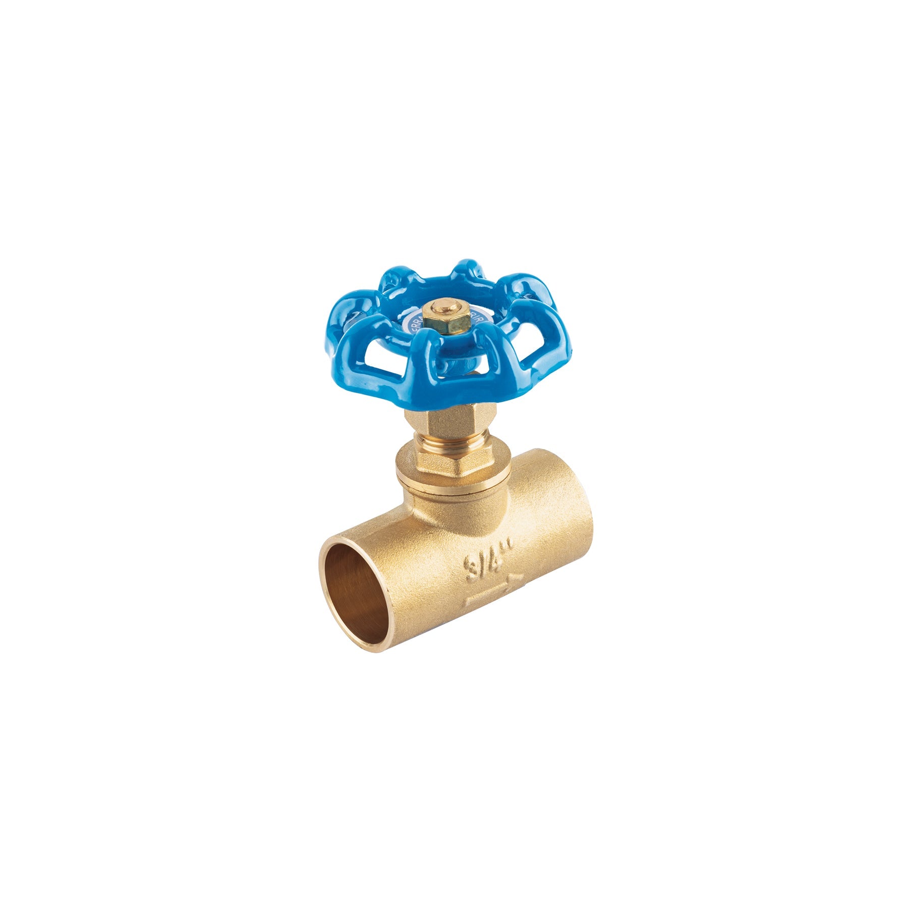 Valvula de globo de laton, soldable de 3/4', Foset