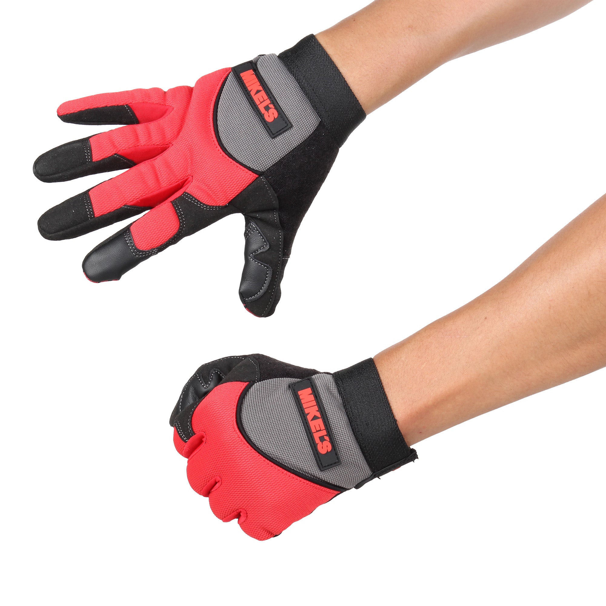 Guantes para trabajo para mecánico piel sintética (M)